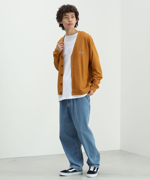 PENNEYS（ぺニーズ）の「PENNEY'S × BEAMS HEART / FOX ワンポイント カーディガン（カーディガン/ボレロ・メンズ・イエロー系その他5/ブルー/ミント/ブラック・SMALL/MEDIUM/LARGE）」の13枚目の写真