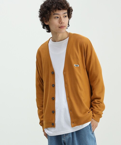 PENNEYS（ぺニーズ）の「PENNEY'S × BEAMS HEART / FOX ワンポイント カーディガン（カーディガン/ボレロ・メンズ・イエロー系その他5/ブルー/ミント/ブラック・SMALL/MEDIUM/LARGE）」の10枚目の写真