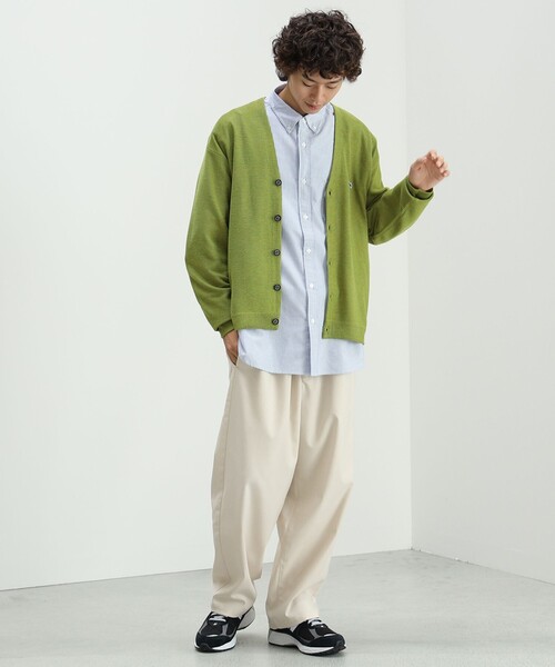 PENNEYS（ぺニーズ）の「PENNEY'S × BEAMS HEART / FOX ワンポイント カーディガン（カーディガン/ボレロ・メンズ・イエロー系その他5/ブルー/ミント/ブラック・SMALL/MEDIUM/LARGE）」の5枚目の写真