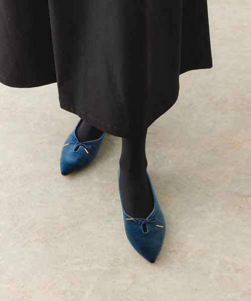 RODE SKO(ロデスコ)の「『MADE IN JAPAN』プチリボンパンプス(パンプス・レディース・ブラック/シルバー/マスタード/ピンク/ネイビー・36/37/38)」の12枚目の写真