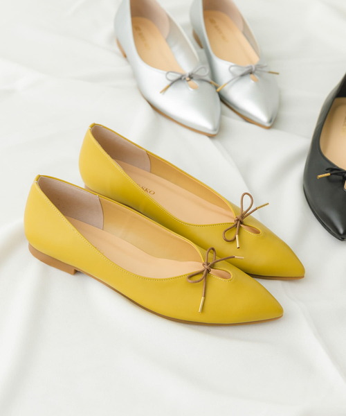 RODE SKO(ロデスコ)の「『MADE IN JAPAN』プチリボンパンプス(パンプス・レディース・ブラック/シルバー/マスタード/ピンク/ネイビー・36/37/38)」の20枚目の写真