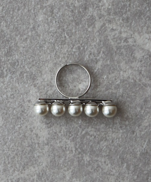 BLUEEAST（ブルーイースト）の「パールバーリング（リング・レディース・シルバー/ゴールド・FREE）」の4枚目の写真