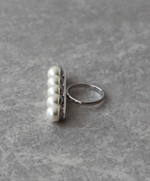 BLUEEAST（ブルーイースト）の「パールバーリング（リング・レディース・シルバー/ゴールド・FREE）」の5枚目の写真