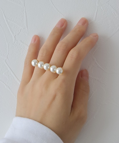 BLUEEAST（ブルーイースト）の「パールバーリング（リング・レディース・シルバー/ゴールド・FREE）」の10枚目の写真