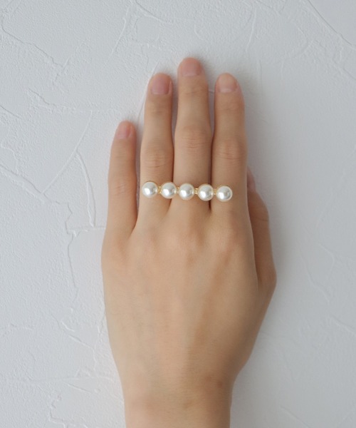BLUEEAST（ブルーイースト）の「パールバーリング（リング・レディース・シルバー/ゴールド・FREE）」の11枚目の写真