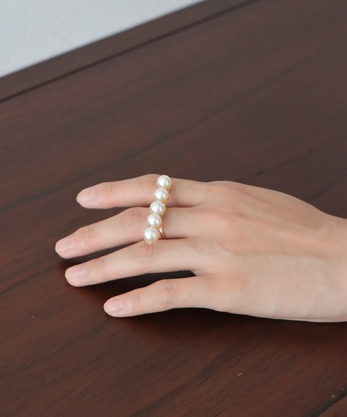BLUEEAST（ブルーイースト）の「パールバーリング（リング・レディース・シルバー/ゴールド・FREE）」の12枚目の写真