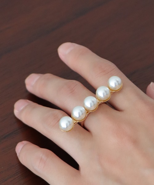 BLUEEAST（ブルーイースト）の「パールバーリング（リング・レディース・シルバー/ゴールド・FREE）」の13枚目の写真