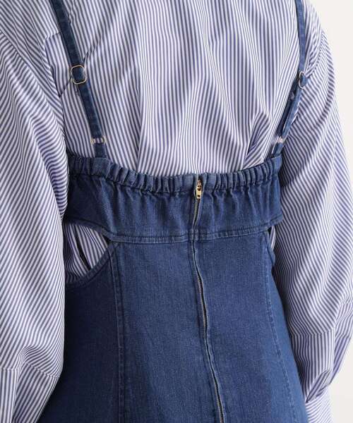 N.(N. Natural Beauty Basic)(エヌエヌナチュラルビューティーベーシック)の「◆カットオフキャミワンピース(ワンピース・レディース・ブルー/ネイビー・MEDIUM)」の13枚目の写真