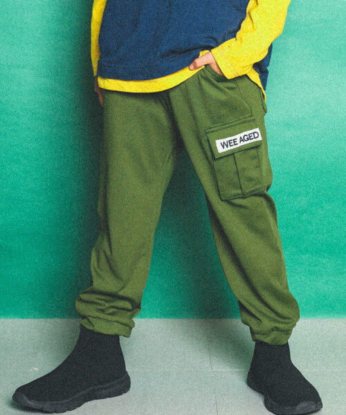 【セール】刺しゅうポケット2WAYトリコットペインターパンツ(100~160cm)（その他パンツ）｜WASK（ワスク）