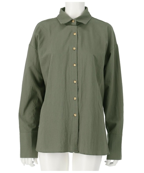 ANAP（アナップ）の「バックオープンツイストデザインシャツ（シャツ/ブラウス・レディース・アイボリー/イエロー×グリーン/スミクロ・FREE）」の22枚目の写真