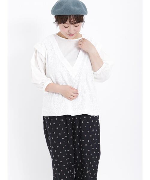 サマンサモスモス ドッキングシャツ 半袖 トップス レディース Fサイズ チャコール SM2 SM2 - サマンサモスモス ドッキングシャツ 半袖 トップス