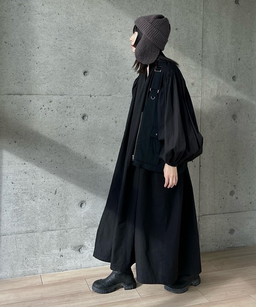 y/m by RIKA（イムバイリカ）の「モヘアタッチフライトニットキャップ（キャップ・レディース・チャコールグレー・FREE）」の12枚目の写真