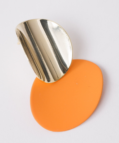 Abahouse Devinette(ドゥヴィネット)の「【sauvage peau 】ラウンドクロスピアス(ピアス(両耳用)・レディース・ブルー/オレンジ/イエロー/ホワイト・フリー)」の16枚目の写真