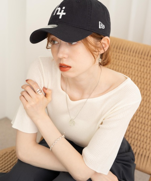 hinari（ヒナリ）の「コンパクトサマーニット（Tシャツ/カットソー・レディース・オレンジ/アイボリー/カーキ・FREE）」の5枚目の写真