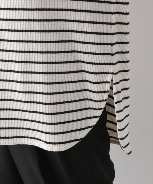 LEPSIM（レプシィム）の「裾ラウンドワッフルプルオーバー　908522（Tシャツ/カットソー・レディース・ホワイト×ブラック/チャコールグレー/ライトグリーン/アイボリー・FREE）」の22枚目の写真