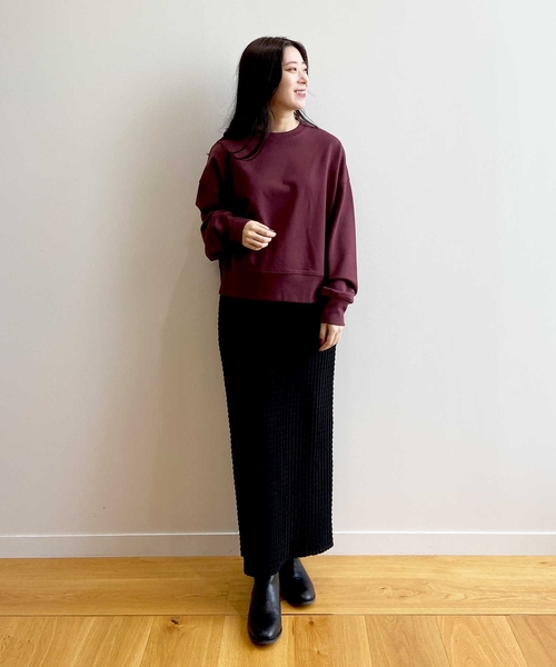 OPAQUE.CLIP（オペークドットクリップ）の「◆ぽこぽこナローニットスカート【洗濯機洗い可】（スカート・レディース・ブラック/こしょう色系/ピンク系その他・38/40）」の7枚目の写真