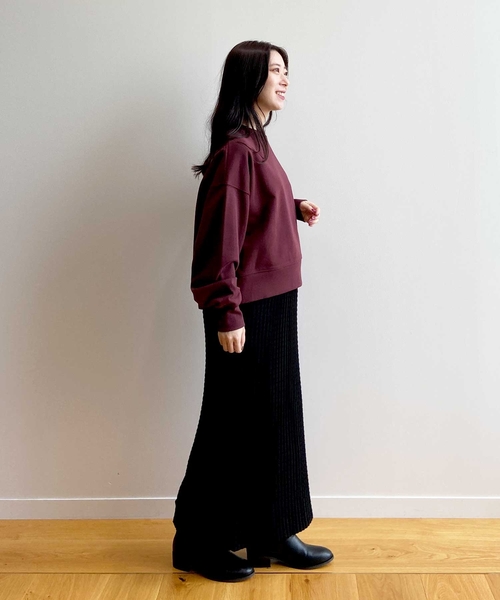 OPAQUE.CLIP（オペークドットクリップ）の「◆ぽこぽこナローニットスカート【洗濯機洗い可】（スカート・レディース・ブラック/こしょう色系/ピンク系その他・38/40）」の8枚目の写真