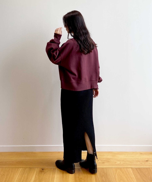 OPAQUE.CLIP（オペークドットクリップ）の「◆ぽこぽこナローニットスカート【洗濯機洗い可】（スカート・レディース・ブラック/こしょう色系/ピンク系その他・38/40）」の9枚目の写真