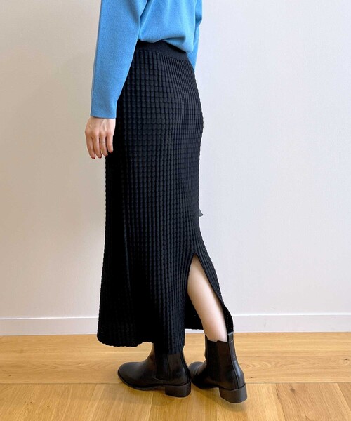 OPAQUE.CLIP（オペークドットクリップ）の「◆ぽこぽこナローニットスカート【洗濯機洗い可】（スカート・レディース・ブラック/こしょう色系/ピンク系その他・38/40）」の14枚目の写真