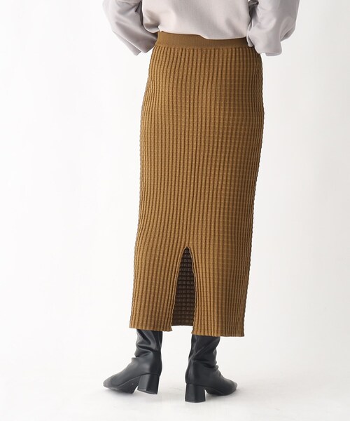 OPAQUE.CLIP（オペークドットクリップ）の「◆ぽこぽこナローニットスカート【洗濯機洗い可】（スカート・レディース・ブラック/こしょう色系/ピンク系その他・38/40）」の17枚目の写真