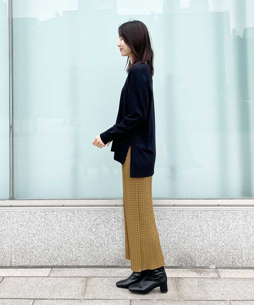 OPAQUE.CLIP（オペークドットクリップ）の「◆ぽこぽこナローニットスカート【洗濯機洗い可】（スカート・レディース・ブラック/こしょう色系/ピンク系その他・38/40）」の19枚目の写真