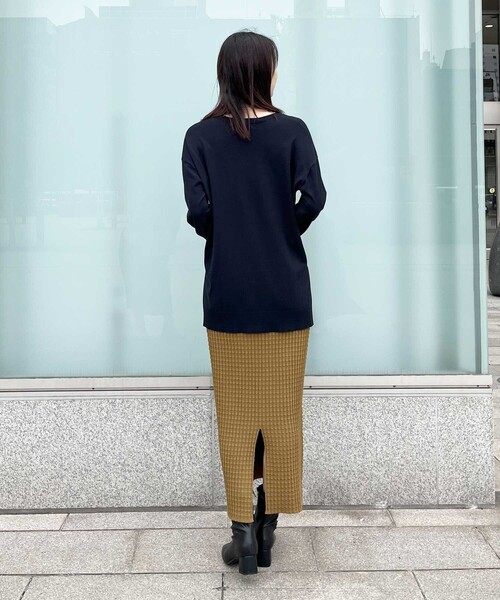 OPAQUE.CLIP（オペークドットクリップ）の「◆ぽこぽこナローニットスカート【洗濯機洗い可】（スカート・レディース・ブラック/こしょう色系/ピンク系その他・38/40）」の20枚目の写真