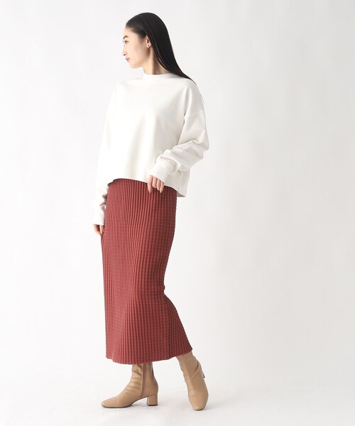 OPAQUE.CLIP（オペークドットクリップ）の「◆ぽこぽこナローニットスカート【洗濯機洗い可】（スカート・レディース・ブラック/こしょう色系/ピンク系その他・38/40）」の21枚目の写真