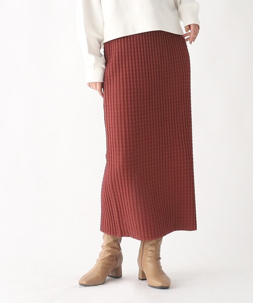 OPAQUE.CLIP（オペークドットクリップ）の「◆ぽこぽこナローニットスカート【洗濯機洗い可】（スカート・レディース・ブラック/こしょう色系/ピンク系その他・38/40）」の22枚目の写真