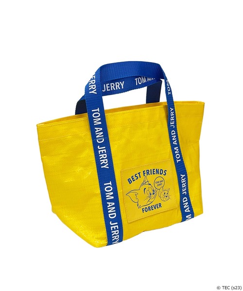 Tom＆Jerry（トムアンドジェリー）の「【公式】TOM and JERRY　ハンドルロゴトートS（ハンドバッグ・レディース・イエロー・FREE）」の2枚目の写真
