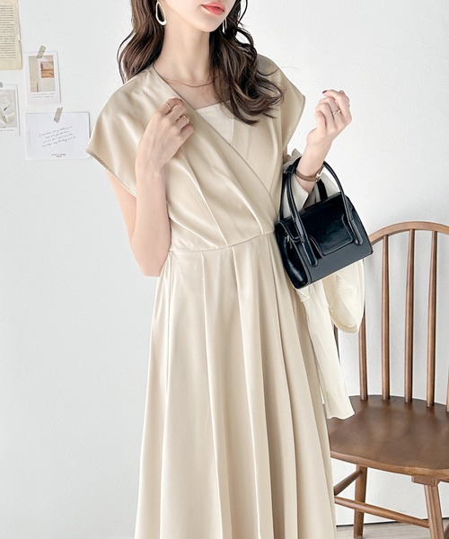 【★美品】EPOCA セットアップ カシュクールフレアワンピース&ジャケット セール】大人の落ち着きオーラを放つ、カシュクールフレアワンピース