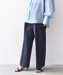 【ZOZO限定】SHIPS.me:ハイウエスト ワイド スラックス