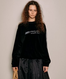 MAISON SPECIAL | Leather Side Line Velor Sweatshirt/レザーサイドラインベロアスウェット【MAISON SPECIAL/メゾンスペシャル】(スウェット)
