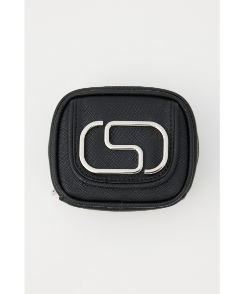 SLY（スライ）の「S BADGE POUCH エスバッジ ポーチ（ポーチ・レディース・ブラック/ライム・FREE）」の3枚目の写真