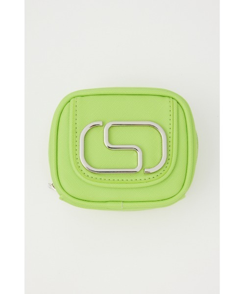 SLY（スライ）の「S BADGE POUCH エスバッジ ポーチ（ポーチ・レディース・ブラック/ライム・FREE）」の8枚目の写真
