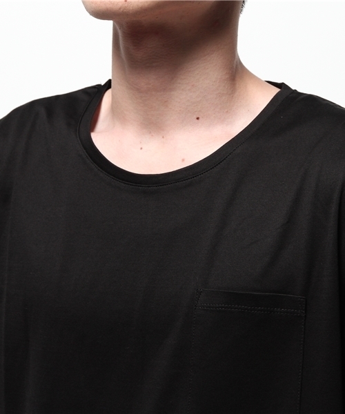 KATHARINE HAMNETT LONDON (キャサリンハムネットロンドン)の「ROUND LENGTH SHORT SLEEVE / ラウンドレングスショートスリーブTシャツ(Tシャツ/カットソー・メンズ・ブラック/ホワイト・SMALL/X-LARGE/LARGE/MEDIUM)」の6枚目の写真