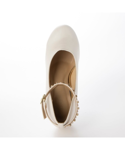 DULCIS REGALO（ドルキス レガロ）の「ElvisLuce(エルビスルーチェ)11cmヒールパールアンクルストラップパンプス（パンプス・レディース・ホワイト/ブラック/ネイビー・L/S/LL/M）」の22枚目の写真