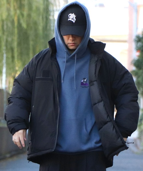 ILL'S(イルズ)の「ガールイラストワンポイント刺繍 ビッグシルエット 裏起毛プルオーバーパーカー フーディー カットソー ユニセックス【ILL'S】(パーカー・メンズ・ブルー系その他/杢グレー/ミント/チャコールグレー/ホワイト系その他/ブラック系その他/グレー系その他2/グリーン系その他2/グレー系2・XL/M/L)」の17枚目の写真