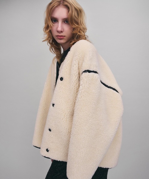 セール】ボアミドルブルゾン（ブルゾン）｜AKTE（アクテ）の