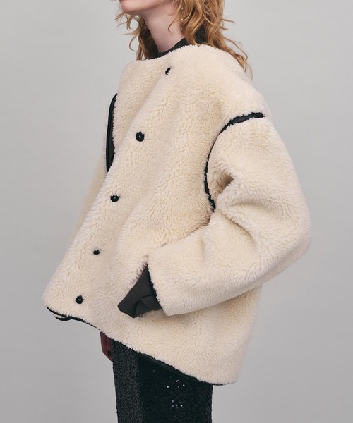 セール】ボアミドルブルゾン（ブルゾン）｜AKTE（アクテ）の