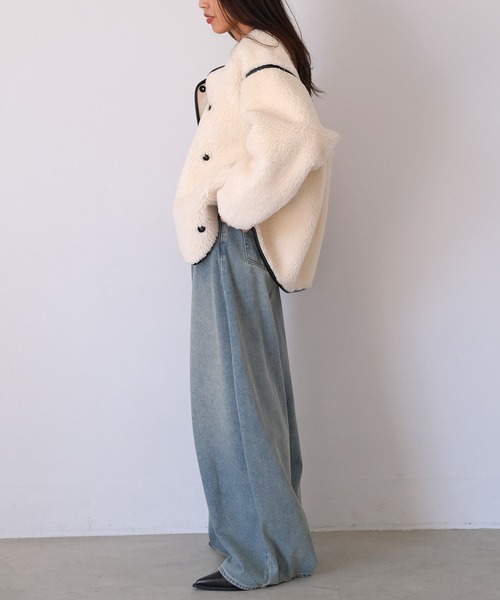 ボアミドルブルゾン（ブルゾン）｜AKTE（アクテ）のファッション通販