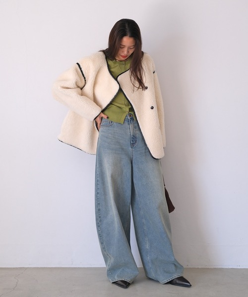 ボアミドルブルゾン（ブルゾン）｜AKTE（アクテ）のファッション通販