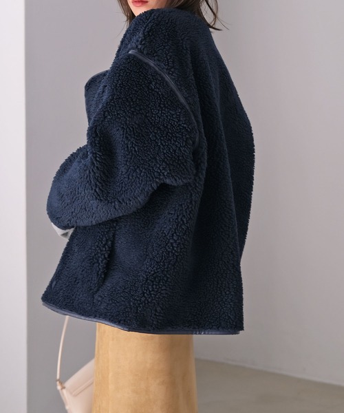 ボアミドルブルゾン（ブルゾン）｜AKTE（アクテ）のファッション通販