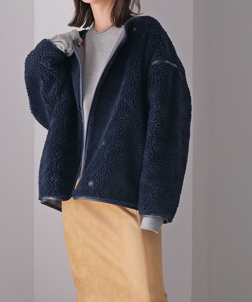 ボアミドルブルゾン（ブルゾン）｜AKTE（アクテ）のファッション通販