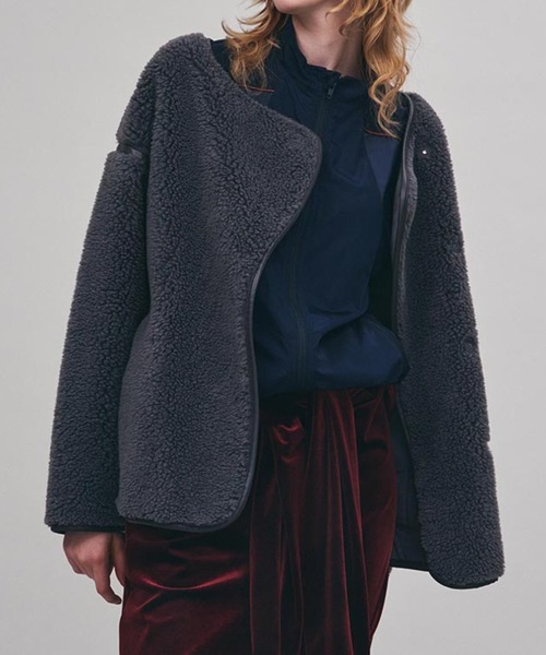 ボアミドルブルゾン（ダウンジャケット/コート）｜AKTE（アクテ）の