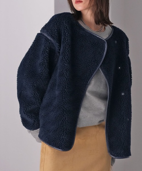 セール】ボアミドルブルゾン（ブルゾン）｜AKTE（アクテ）の