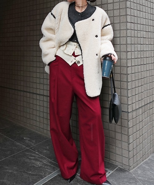 ボアミドルブルゾン（ブルゾン）｜AKTE（アクテ）のファッション通販