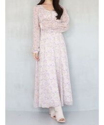 MERCURYDUO | フラワーナローストラップワンピース(ワンピース)