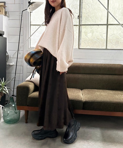 apres jour mignon（アプレジュールミニョン）の「ヘンリーニット【ZOZOTOWN限定アイテム】（ニット/セーター・レディース・ブラック/アイボリー/チャコールグレー/ベージュ/レッド/ブラウン系その他・フリー/X-LARGE）」の16枚目の写真