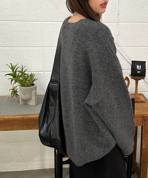 apres jour mignon（アプレジュールミニョン）の「ヘンリーニット【ZOZOTOWN限定アイテム】（ニット/セーター・レディース・ブラック/アイボリー/チャコールグレー/ベージュ/レッド/ブラウン系その他・フリー/X-LARGE）」の21枚目の写真