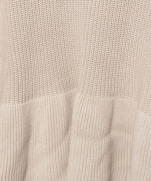 LOWRYS FARM（ローリーズファーム）の「ペプラムプルオーバーＬＳ 989266（ニット/セーター・レディース・アイボリー/ベージュ/ブラック・FREE）」の17枚目の写真